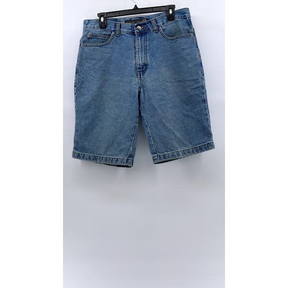COTTON WEB.DE Men's Vintage Denim Regular-Fit Bermuda Shorts SZ 33 - Picture 1 of 12